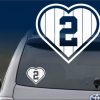 Love Derek Jeter Car Decal Sticker - https://customstickershop.us/product-category/stickers-for-cars/