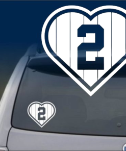 Love Derek Jeter window decal Sticker