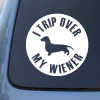 Dachshund Trip Of Weiner Window Decal Sticker