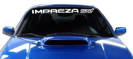 Subaru Impreza STI Windshield Decals - https://customstickershop.us/product-category/windshield-decals/