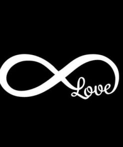 Love Infinity Symbol Stickers for Cars - https://customstickershop.us/product-category/stickers-for-cars/