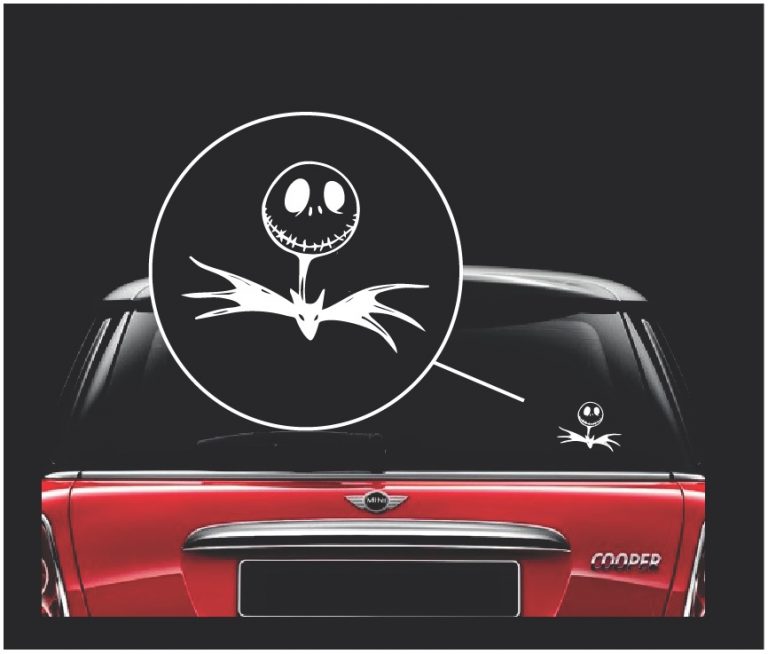 Jack Skellington Window Decal Sticker A2 Custom Sticker Shop