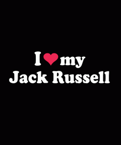 Love My Jack Russell Decal Sticker - https://customstickershop.us/product-category/animal-stickers/