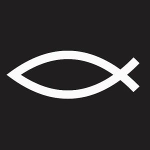 Jesus Fish Window Window Decals - Custom Sticker Shop