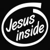 Jesus Inside Window Decal Sticker - https://customstickershop.us/product-category/religious-stickers/