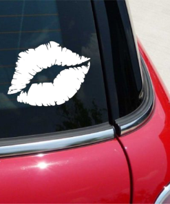 Kiss Mark Lips Window Decal Sticker A2