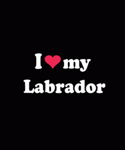 Love My Labrador Decal Sticker - https://customstickershop.us/product-category/animal-stickers/