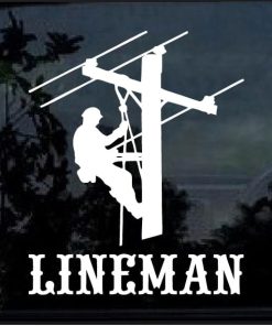 Lineman Electrician Decal Sticker