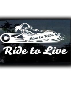 Live to Ride Motorcycle Decal - https://customstickershop.us/product-category/stickers-for-cars/