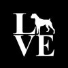 Love Boxer Window Decal Sticker - https://customstickershop.us/product-category/animal-stickers/