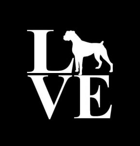 Love Boxer Window Decal Sticker For Cars And Trucks | Custom Made In ...