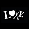 Hair Stylist Love Scissor Decal Sticker