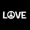 Peace Love Window Decal Sticker - https://customstickershop.us/product-category/stickers-for-cars/
