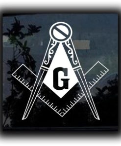 Masonic Mason Square Decal Sticker - https://customstickershop.us/product-category/stickers-for-cars/