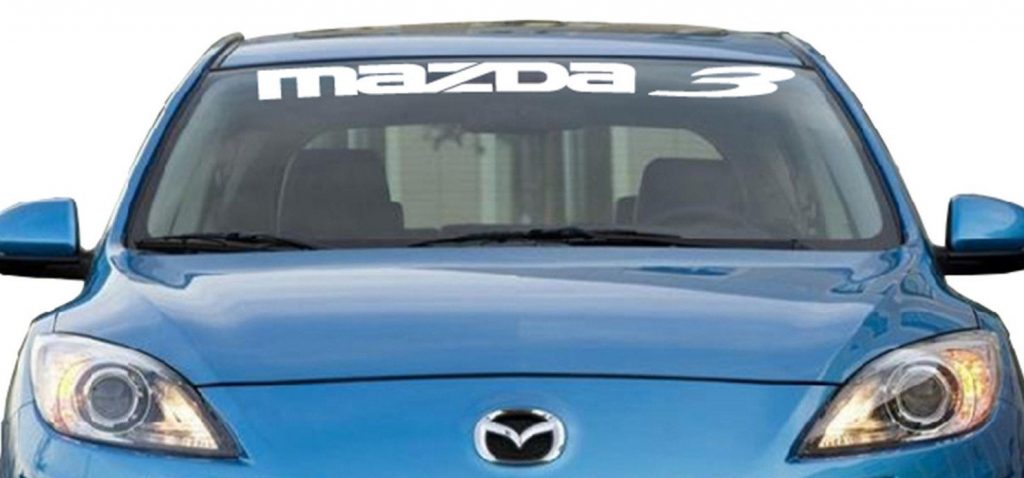 Mazda 3 Windshield Decals - https://customstickershop.us/product-category/windshield-decals/