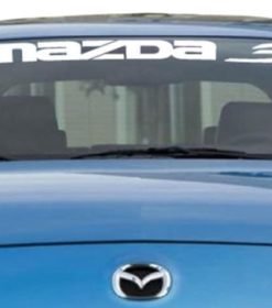 Mazda 3 Windshield Decals - https://customstickershop.us/product-category/windshield-decals/