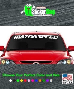 mazda speed windshield decal sticker