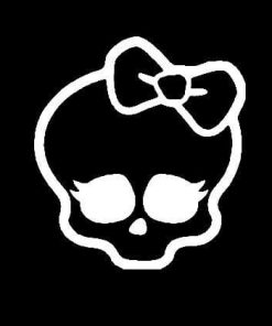 Monster High Skull Decal Sticker - https://customstickershop.us/product-category/stickers-for-cars/