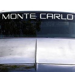 Monte Carlo Classic Windshield Decals - https://customstickershop.us/product-category/windshield-decals/