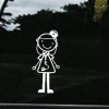 Nurse Stick Figure Window Decal Sticker