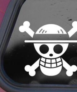 One Piece Luffy Jolly Roger Decal - https://customstickershop.us/product-category/stickers-for-cars/