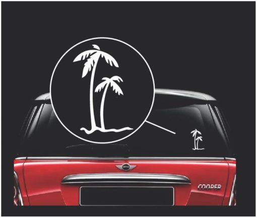 palm trees vinyl window decal sticker