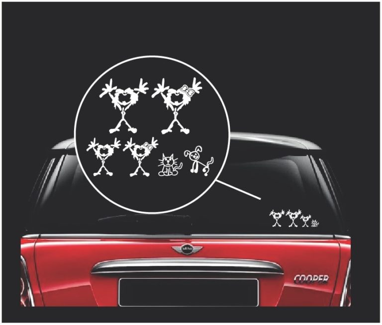 pearl jam band stick family window decal sticker