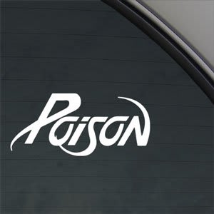 Poison Music Band Window Decals - https://customstickershop.us/product-category/music-decals/