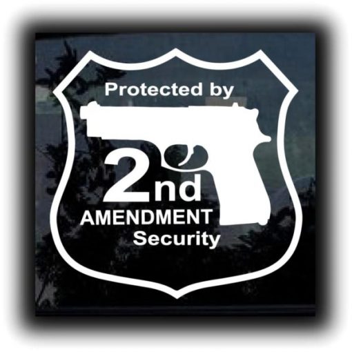 Protected by 2nd Amendment Decal