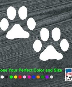puppy paw prints decal sticker