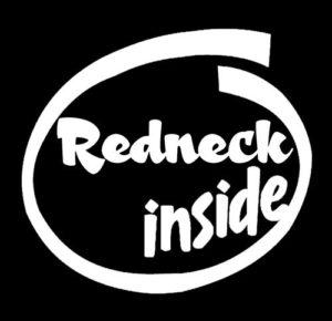 Redneck Inside Funny Window Decal Sticker | Custom Made In the USA ...