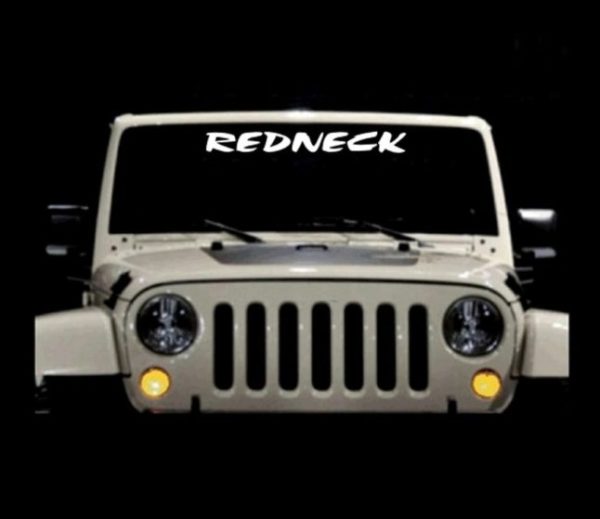 redneck windshield banner decal sticker