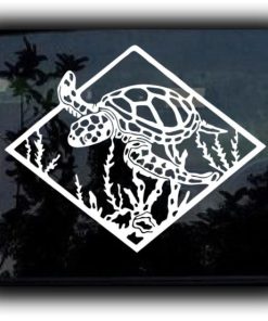 Sea Turtle Window Decal Sticker - https://customstickershop.us/product-category/stickers-for-cars/