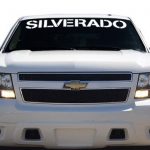 Chevy Chevrolet Silverado Windshield Banner Decal Sticker