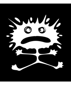 Splat Man Window Decal Sticker