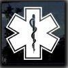 Star Of Life Caduceus Decal Sticker - https://customstickershop.us/product-category/career-occupation-decals/