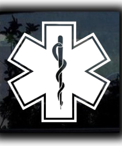 Star Of Life Caduceu Decal Sticker