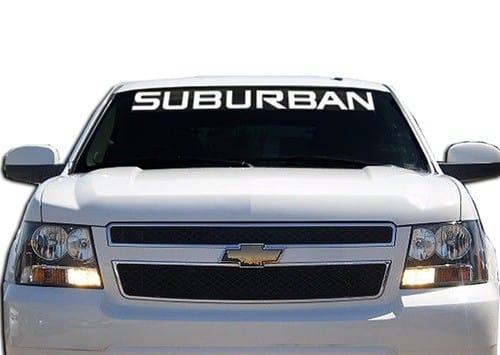 Chevy Suburban Windshield Decals - https://customstickershop.us/product-category/windshield-decals/