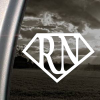 Super RN nurse Window Decal Sticker