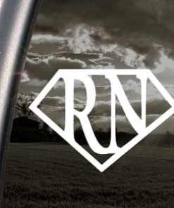 Super RN nurse Window Decal Sticker