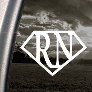 Super RN Nurse Decal Sticker - https://customstickershop.us/product-category/career-occupation-decals/