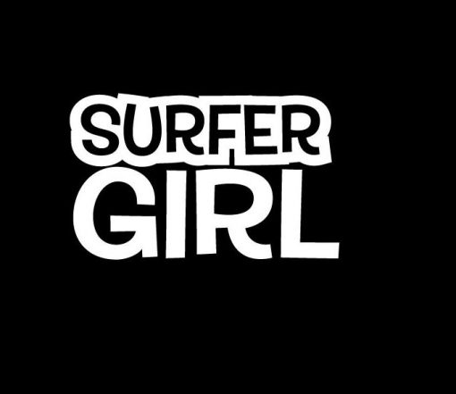 Surfer Girl Window Decal Stickers - https://customstickershop.us/product-category/stickers-for-cars/