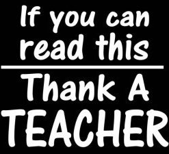 Thank A Teacher Decal Sticker - https://customstickershop.us/product-category/career-occupation-decals/