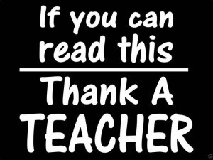 Thank A Teacher Decal Sticker - https://customstickershop.us/product-category/career-occupation-decals/