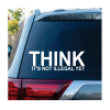 Think it is not illegal yet decal sticker