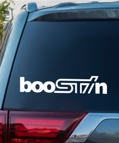 Subaru STI Boostin window decal Sticker