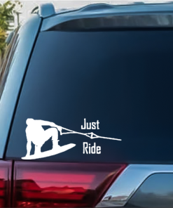 Wakeboard Just Ride window decal Sticker