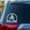 2b1 ask1 Mason Masonic window decal Sticker