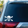 Skull Oars Kayak Window Decal Sticker