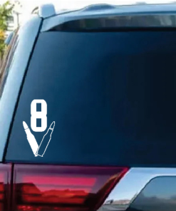 V8 Bullet window decal Sticker